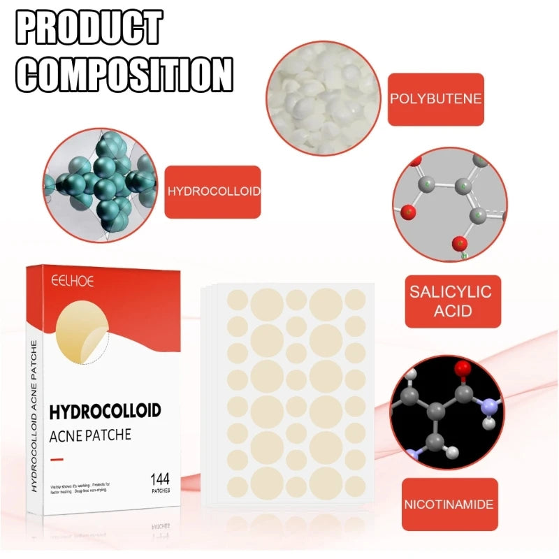 Hydrocolloid Acne Patches Pimple Stickers Removal Sticker Pimple Remover Blackhead Blemish Face Care