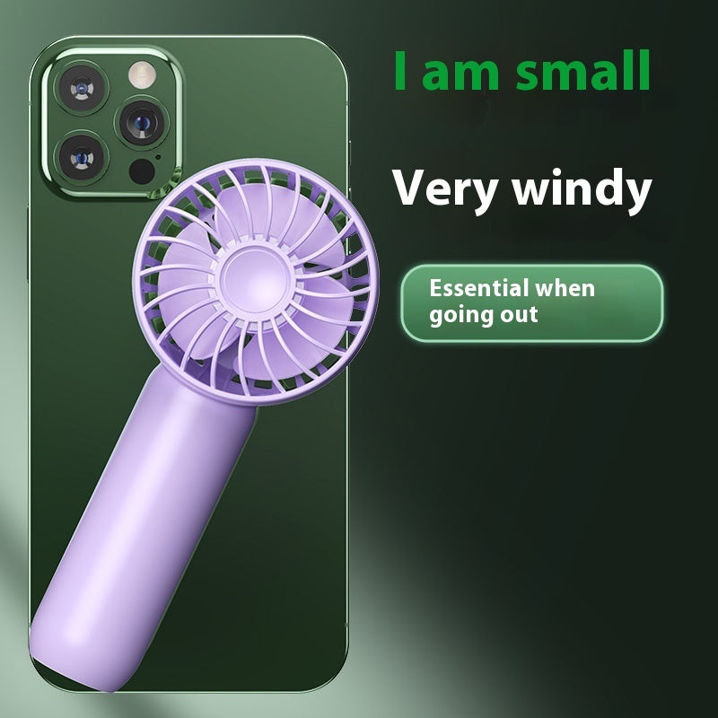 Cross-border Outdoor Handheld Small Electric Fan Portable Small Handheld Fan Mini Usb Handheld Fan Handheld Rechargeable